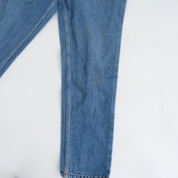Vintage 90's L.A. Blue Jeans Blue High Waisted Straight Tapered Denim  Jeans - Picture 6 of 15